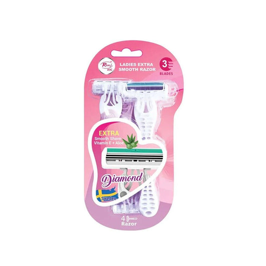 Ladies Extra Smooth Diamond Razor (Pack of 4)